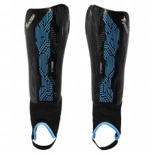 Precision Origin.0 Shin & Ankle Guards (Black Cyan) Small